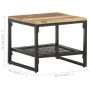 Mesa auxiliar de madera maciza reciclada 40x40x35 cm de , Mesas auxiliares - Ref: Foro24-320242, Precio: 53,49 €, Descuento: %