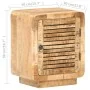 Rough mango wood bedside table 40x30x50 cm by , Nightstands - Ref: Foro24-320462, Price: 112,88 €, Discount: %
