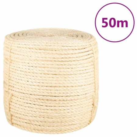 Sisal-Seil 100% 8 mm 50 m von , Seile und Metallschnüre - Ref: Foro24-155018, Preis: 36,86 €, Rabatt: %