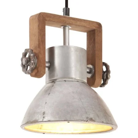 Lámpara colgante industrial 25 W plateada redonda 19 cm E27 de , Lámparas - Ref: Foro24-320531, Precio: 39,53 €, Descuento: %
