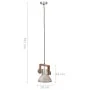 Lámpara colgante industrial 25 W plateada redonda 19 cm E27 de , Lámparas - Ref: Foro24-320531, Precio: 39,53 €, Descuento: %