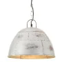 Vintage hanging lamp 25 W silver round 31 cm E27 by , Lamps - Ref: Foro24-320546, Price: 59,34 €, Discount: %