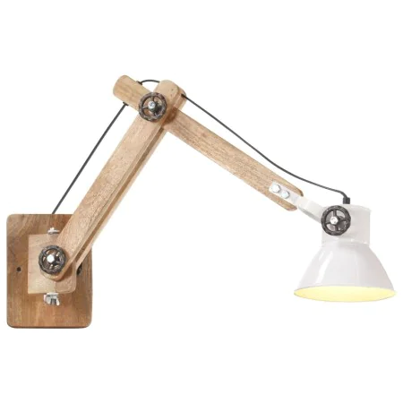 Runde industrielle Wandlampe in Weiß mit E27-Fassung. von , Lampen - Ref: Foro24-320578, Preis: 63,34 €, Rabatt: %