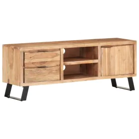 Massives TV-Möbel aus Akazienholz mit natürlicher Kante, 120x30x42 cm. von , TV-Möbel - Ref: Foro24-323518, Preis: 301,97 €, ...