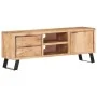 Massives TV-Möbel aus Akazienholz mit natürlicher Kante, 120x30x42 cm. von , TV-Möbel - Ref: Foro24-323518, Preis: 301,97 €, ...