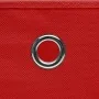 Storage boxes with lids 10 units red 28x28x28 cm by , Storage baskets - Ref: Foro24-325222, Price: 52,57 €, Discount: %