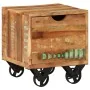 Solid recycled wood side table 40x40x45 cm by , Side tables - Ref: Foro24-328410, Price: 114,02 €, Discount: %