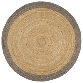 Handmade jute rug with gray border 210 cm by , Rugs - Ref: Foro24-343603, Price: 122,75 €, Discount: %