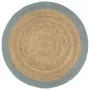 Handgefertigter Jute-Teppich mit olivgrünem Rand, 180 cm. von , Teppiche - Ref: Foro24-343608, Preis: 93,09 €, Rabatt: %