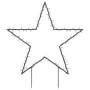 Estrella de luz decorativa Navidad con estacas 115 LED 85 cm de , Luces de Navidad - Ref: Foro24-357715, Precio: 43,51 €, Des...