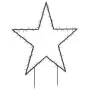Estrella de luz decorativa Navidad con estacas 115 LED 85 cm de , Luces de Navidad - Ref: Foro24-357715, Precio: 43,51 €, Des...