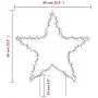Estrella de luz decorativa Navidad con estacas 115 LED 85 cm de , Luces de Navidad - Ref: Foro24-357715, Precio: 43,51 €, Des...