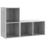 Wohnzimmermöbel 2-teilig aus grauem Beton-Ingenieurholz von , TV-Möbel - Ref: Foro24-3079947, Preis: 74,46 €, Rabatt: %