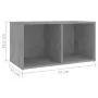 Wohnzimmermöbel 2-teilig aus grauem Beton-Ingenieurholz von , TV-Möbel - Ref: Foro24-3079947, Preis: 74,46 €, Rabatt: %