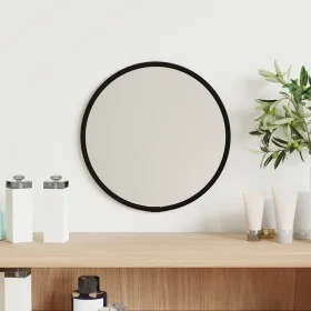 Round black wall mirror Ø20 cm by , Mirrors - Ref: Foro24-348183, Price: 20,55 €, Discount: %