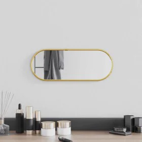 Goldener ovaler Wandspiegel 40x15 cm von , Spiegel - Ref: Foro24-348195, Preis: 21,77 €, Rabatt: %