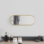 Oval golden wall mirror 40x15 cm by , Mirrors - Ref: Foro24-348195, Price: 21,77 €, Discount: %