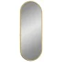Oval golden wall mirror 40x15 cm by , Mirrors - Ref: Foro24-348195, Price: 21,77 €, Discount: %