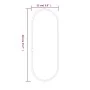 Oval golden wall mirror 40x15 cm by , Mirrors - Ref: Foro24-348195, Price: 21,77 €, Discount: %
