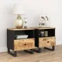 Nachttische 2 Stück Massivholz Mangoholz Sperrholz von , Nachttische - Ref: Foro24-350649, Preis: 138,41 €, Rabatt: %