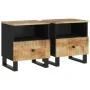Bedside tables 2 units solid mango wood plywood by , Nightstands - Ref: Foro24-350649, Price: 140,65 €, Discount: %