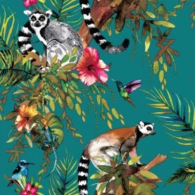DUTCH WALLCOVERINGS Green Lemur Design Wallpaper 12402 by , Painted paper - Ref: Foro24-422404, Price: 32,42 €, Discount: %