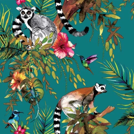 DUTCH WALLCOVERINGS Green Lemur Design Wallpaper 12402 by , Painted paper - Ref: Foro24-422404, Price: 32,42 €, Discount: %