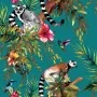DUTCH WALLCOVERINGS Tapete mit Lemur-Design in Grün 12402 von , Bemaltes Papier - Ref: Foro24-422404, Preis: 32,42 €, Rabatt: %