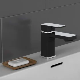 SCHÜTTE Grifo mezclador de lavabo MADASGASKAR cromo y negro mate de , Grifos - Ref: Foro24-434555, Precio: 97,94 €, Descuento: %