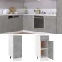 Low cabinet with drawer in gray concrete engineered wood, 30x46x81.5cm by , Kitchen cabinets - Ref: Foro24-801208, Price: 80,...