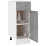Low cabinet with drawer in gray concrete engineered wood, 30x46x81.5cm by , Kitchen cabinets - Ref: Foro24-801208, Price: 80,...