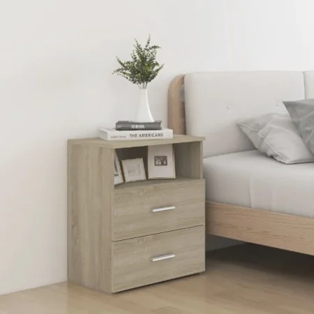 Mesita de noche roble Sonoma 50x32x60 cm de , Mesitas de noche - Ref: Foro24-803278, Precio: 55,19 €, Descuento: %