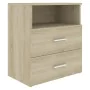 Mesita de noche roble Sonoma 50x32x60 cm de , Mesitas de noche - Ref: Foro24-803278, Precio: 55,19 €, Descuento: %