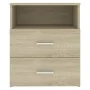 Mesita de noche roble Sonoma 50x32x60 cm de , Mesitas de noche - Ref: Foro24-803278, Precio: 55,19 €, Descuento: %