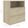 Bedside table Sonoma oak 50x32x60 cm by , Nightstands - Ref: Foro24-803278, Price: 55,22 €, Discount: %