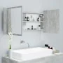 Spiegelschrank Badezimmer mit LED-Licht Acryl Grau Beton 100x12x45 cm von , Badezimmerwaschtische - Ref: Foro24-804984, Preis...