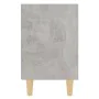 Bedside tables 2 units, gray concrete with wooden legs, 40x30x50 cm by , Nightstands - Ref: Foro24-805788, Price: 56,41 €, Di...