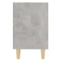 Mesitas de noche 2 uds patas madera gris hormigón 40x30x50 cm de , Mesitas de noche - Ref: Foro24-805788, Precio: 56,36 €, De...