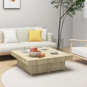 Mesa de centro madera contrachapada roble Sonoma 90x90x28 cm de , Mesas de centro - Ref: Foro24-806915, Precio: 85,75 €, Desc...