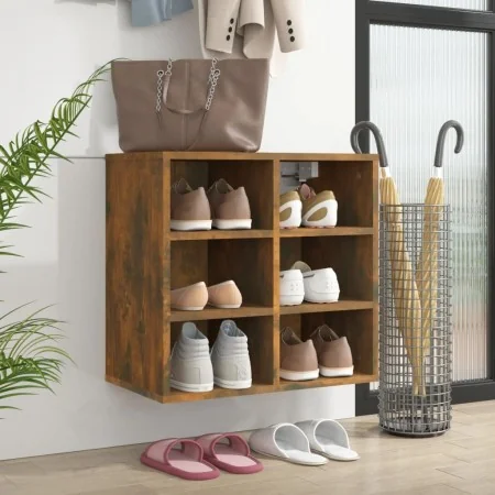 Shoe cabinet in smoked oak color, 52.5x30x50 cm by , Closets and storage - Ref: Foro24-820508, Price: 42,39 €, Discount: %