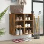 Mueble zapatero color roble ahumado 52,5x30x50 cm de , Armarios y almacenamiento - Ref: Foro24-820508, Precio: 42,39 €, Descu...