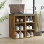 Mueble zapatero color roble ahumado 52,5x30x50 cm de , Armarios y almacenamiento - Ref: Foro24-820508, Precio: 42,39 €, Descu...