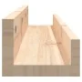 Wall shelves 2 units solid pine wood 80x12x9 cm by , Shelves and shelves - Ref: Foro24-823589, Price: 26,78 €, Discount: %