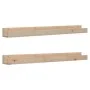 Wandregale 2 Stück Massivholz Kiefer 110x12x9 cm von , Regale und Regale - Ref: Foro24-823594, Preis: 36,89 €, Rabatt: %