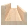 Wall shelves 2 units solid pine wood 110x12x9 cm by , Shelves and shelves - Ref: Foro24-823594, Price: 36,92 €, Discount: %