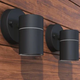 Outdoor wall lamp 2 units stainless steel downward by , Outdoor lighting - Ref: Foro24-42416, Price: 27,72 €, Discount: %