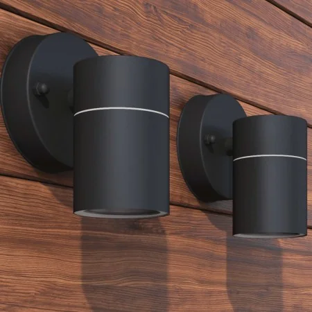 Lámpara de pared exterior 2 uds acero inoxidable descendente de , Iluminación de exterior - Ref: Foro24-42416, Precio: 27,72 ...