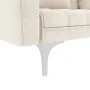 Cream-colored fabric sofa bed by , Sofas - Ref: Foro24-247216, Price: 470,81 €, Discount: %