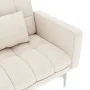 Cream-colored fabric sofa bed by , Sofas - Ref: Foro24-247216, Price: 470,81 €, Discount: %
