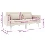 Sofá cama de tela color crema de , Sofás - Ref: Foro24-247216, Precio: 470,35 €, Descuento: %